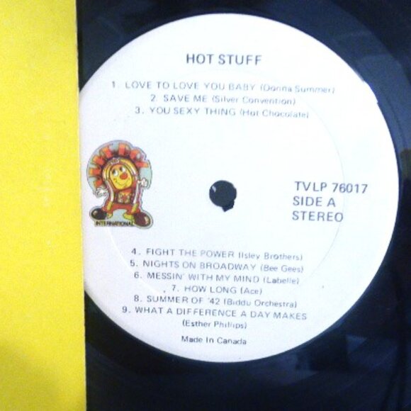 1976 HOT STUFF Record LP Vinyl Record TVLP-76017 Ahed Precision Records Toronto - Picture 2 of 4